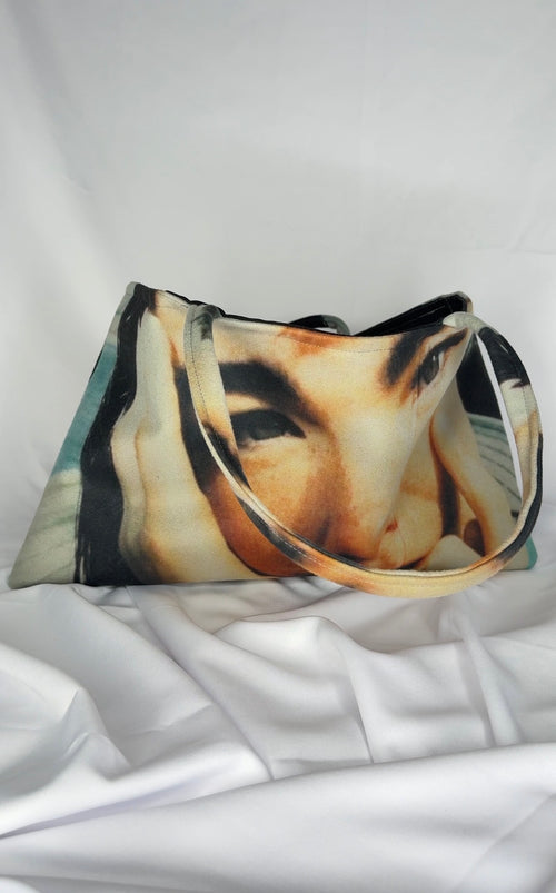 Bjork Oversized Slouchy Wool Coated Tote