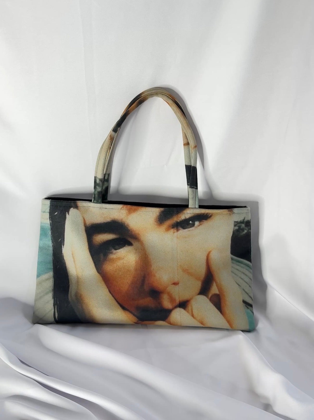 Bjork Oversized Slouchy Wool Coated Tote