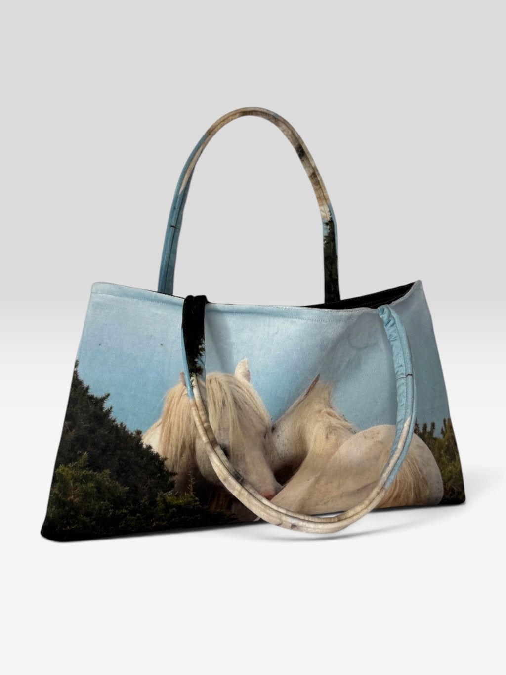 Horsies Oversized Slouchy Velvet Tote