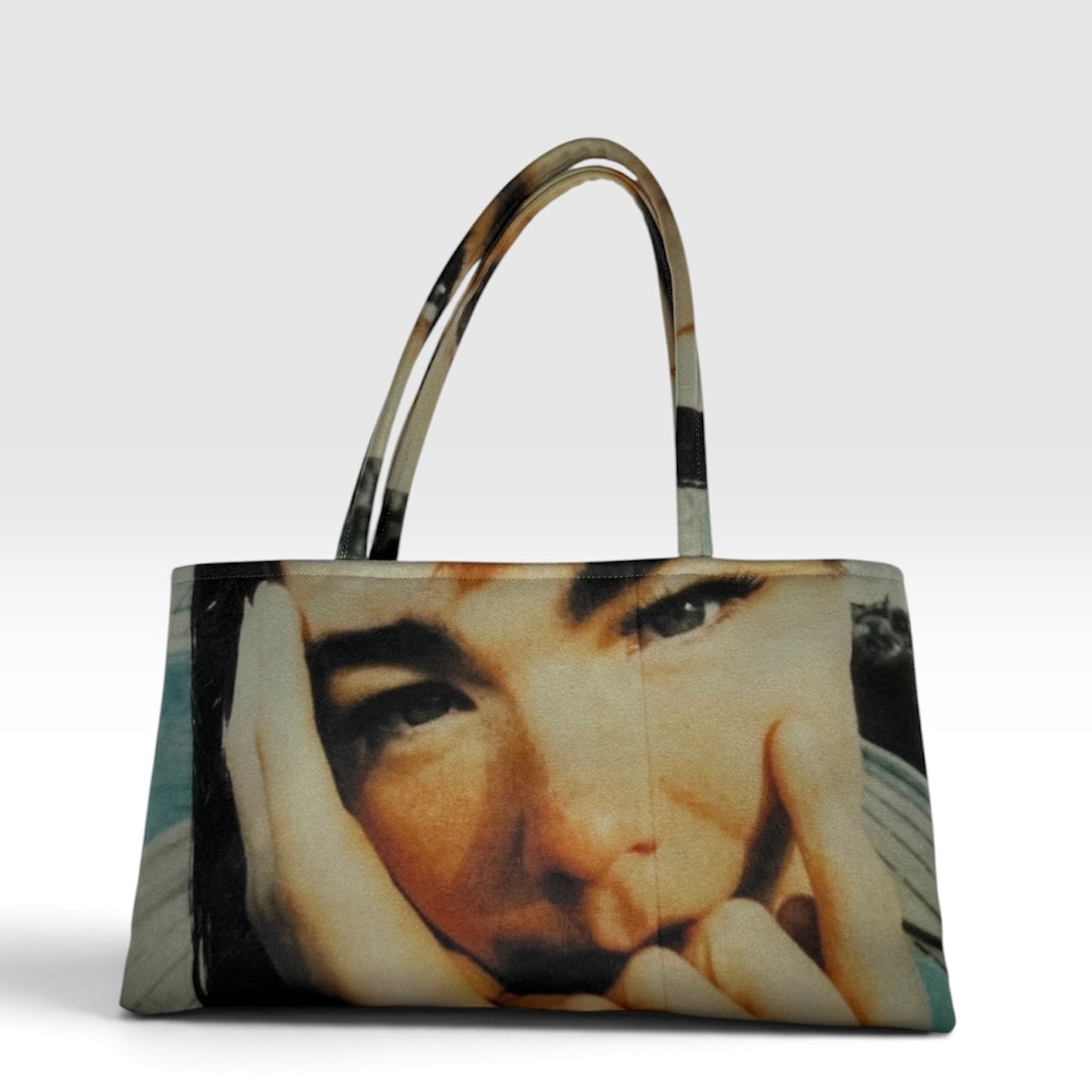 Bjork Oversized Slouchy Wool Coated Tote
